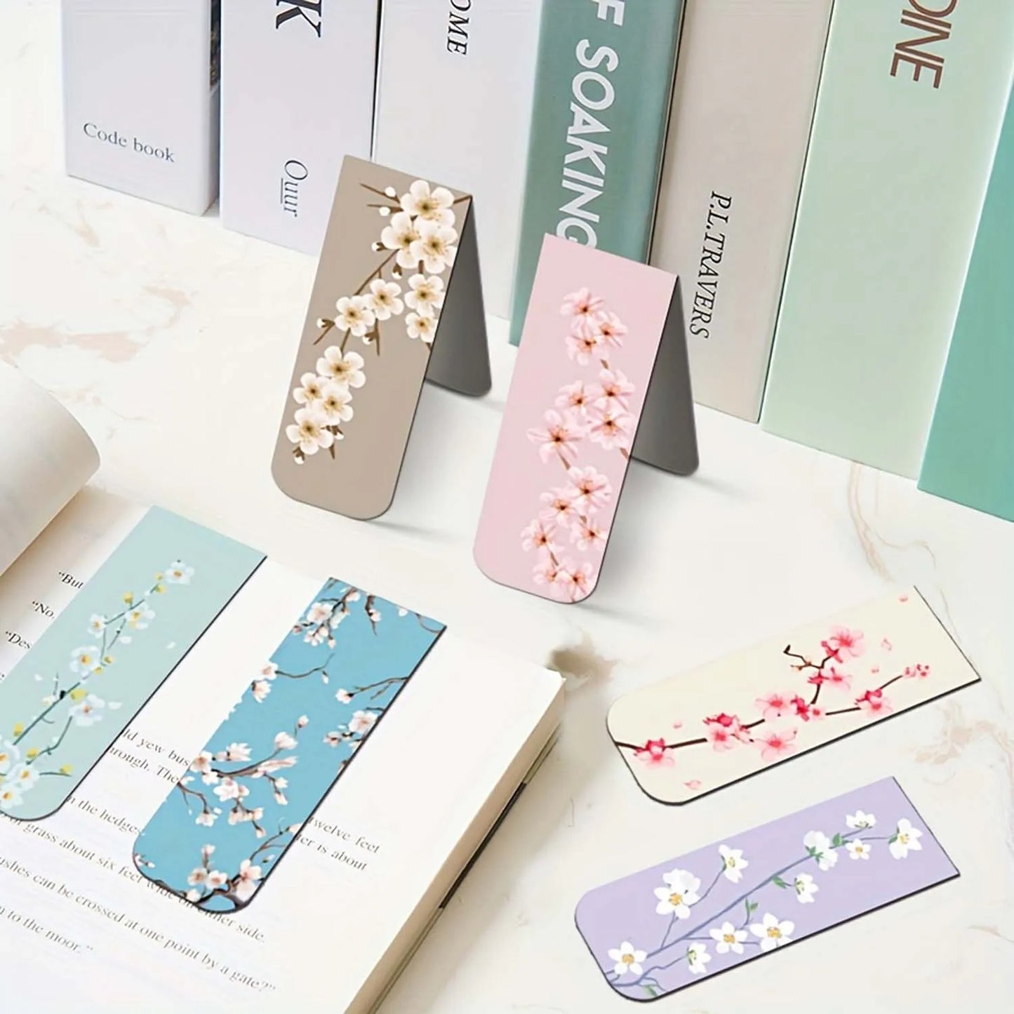 12pcs Magnetic Bookmarks For Women Flower Planner Magnetic Bookmark Assorted Book Magnets Page Markers Clip Magnetic Bookmarks Beauty World Shop
