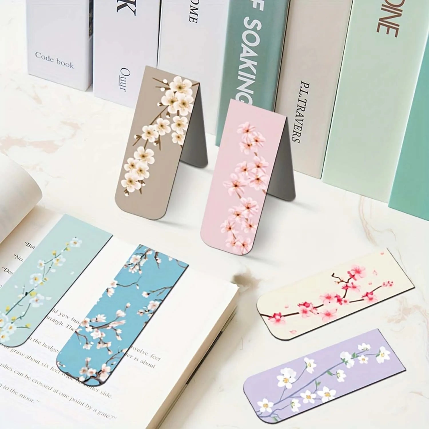 12pcs Magnetic Bookmarks For Women Flower Planner Magnetic Bookmark Assorted Book Magnets Page Markers Clip Magnetic Bookmarks Beauty World Shop