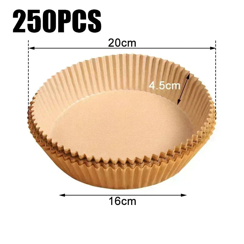 50 PCS Air Fryer Blotting Paper, Baking Blotting Paper, Food Grade Leakproof Non-Stick Food Pad, Thickened Silicone Paper Pad Beauty Fashion