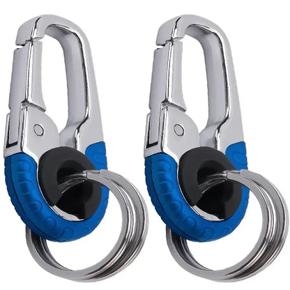 Keychain Buckle for Men Stainless Steel Key Ring Key Chain Hook Outdoor Carabiner Climbing Keyfob Accessories Beauty World Shop