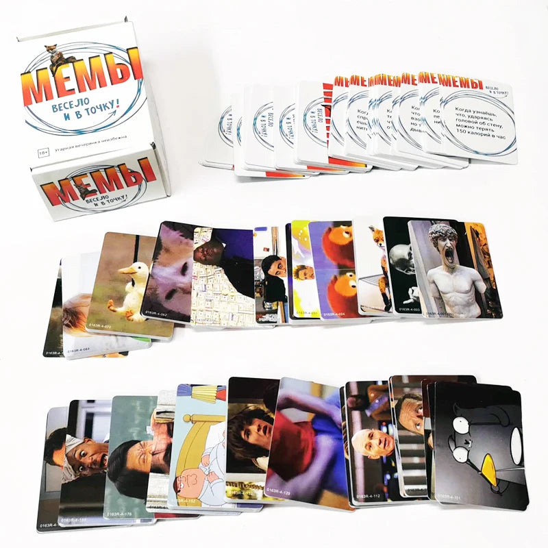 Russian Board Game Мемы  Fun and Accurate for Adults 18 Party Game Art E060 Beauty World Shop