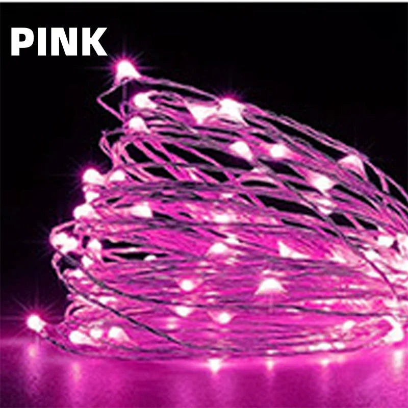 USB Led Fairy Lights Copper Wire String 20M 200LED Holiday Outdoor Lamp Garland For Christmas Tree Wedding Party Decoration Beauty World Shop
