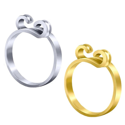 2pcs Adjustable Knitting Crochet Loop Ring Knittied Yarn Guide Finger Faster Holder Thimble Crocheters Thread Ring Sewing Tools Beauty World Shop