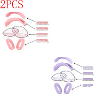 2PCS-Pink Purple