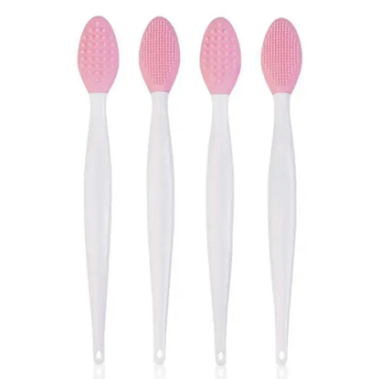 1PC/4PCS  Beauty Skin Care Wash Face Silicone Brush Exfoliating Nose Clean Blackhead Removal Brushes Tools With Replacement Head Beauty World Shop