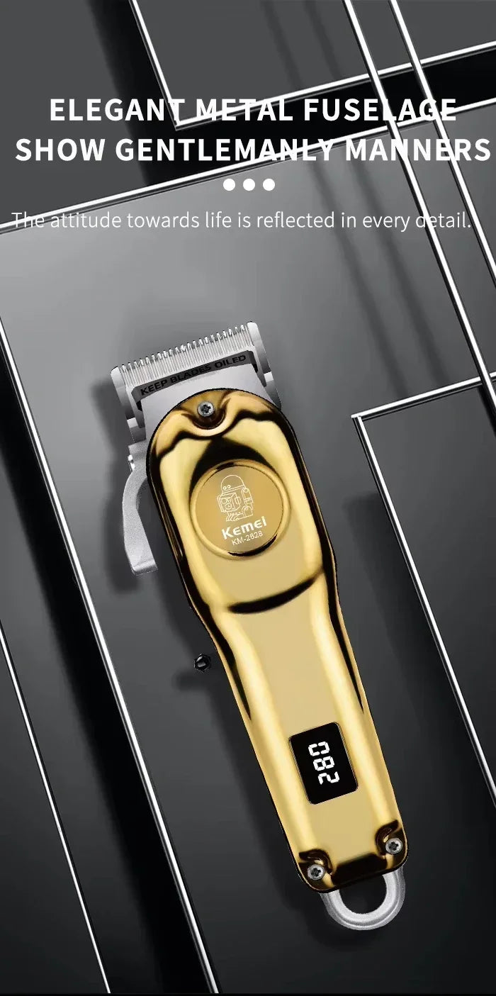 Kemei KM-2628 KM-678 KM-2024 USB Rechargeable Hair Clipper Professional Cordless Men Hair Trimmer Men's Hair Cutting Machine Beauty Trend Shop