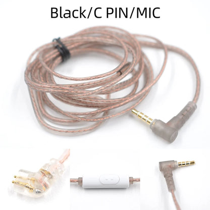 KZ Headphone Cable High-Purity Copper Cube Mixed Upgrade Cable Earphone Wire Original Wire