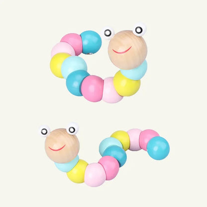 Baby Educational Toy Montessori Wooden 3D Toys Childhood Learning  Kids Baby Colorful Wooden Blocks For Children Christmas Gift Beauty Fashion