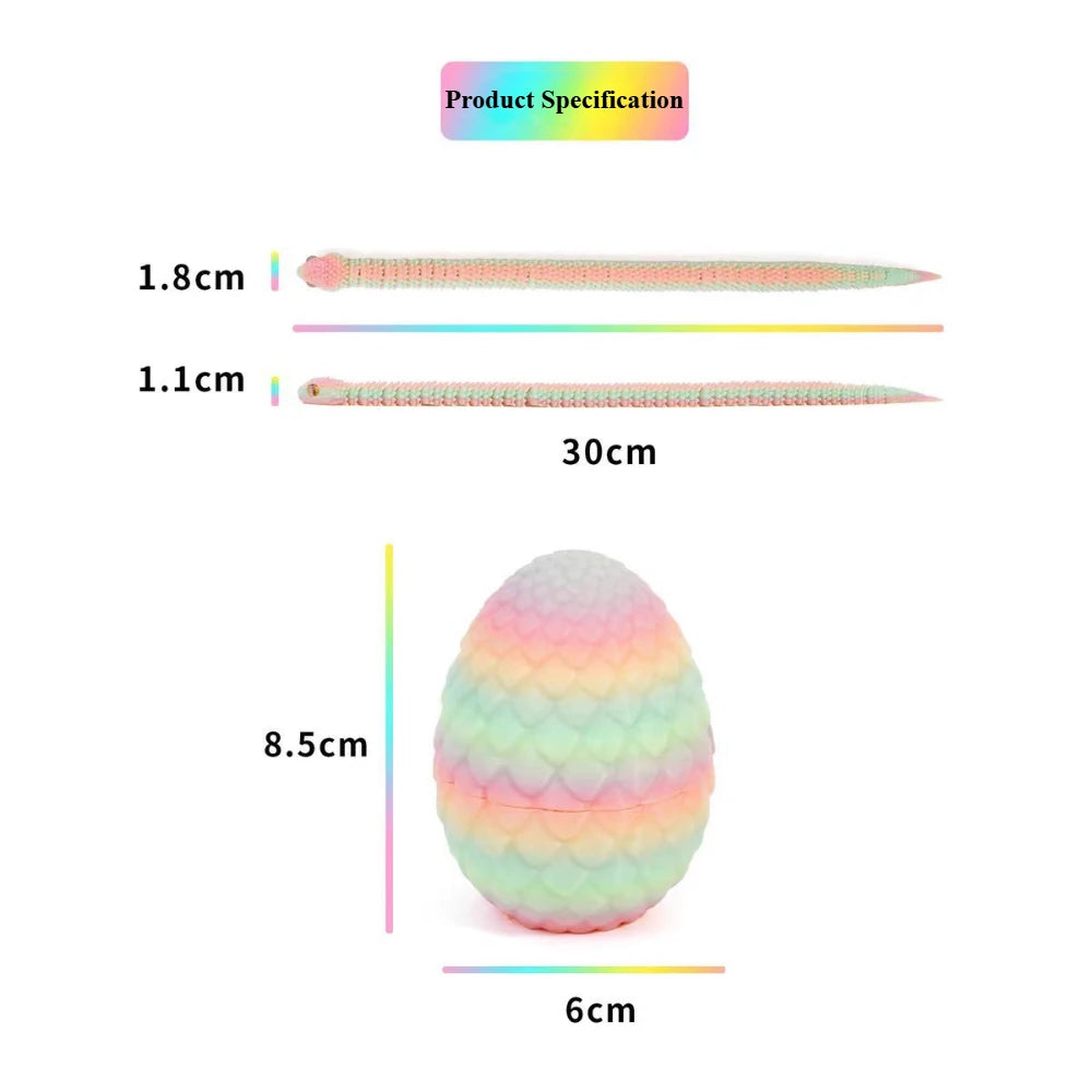 3d Printed Toys Home Decoration Desktop Decorations Anime Figures Articulating Home Decor Items 3D Printing Snake Eggs Rotating Beauty World Shop