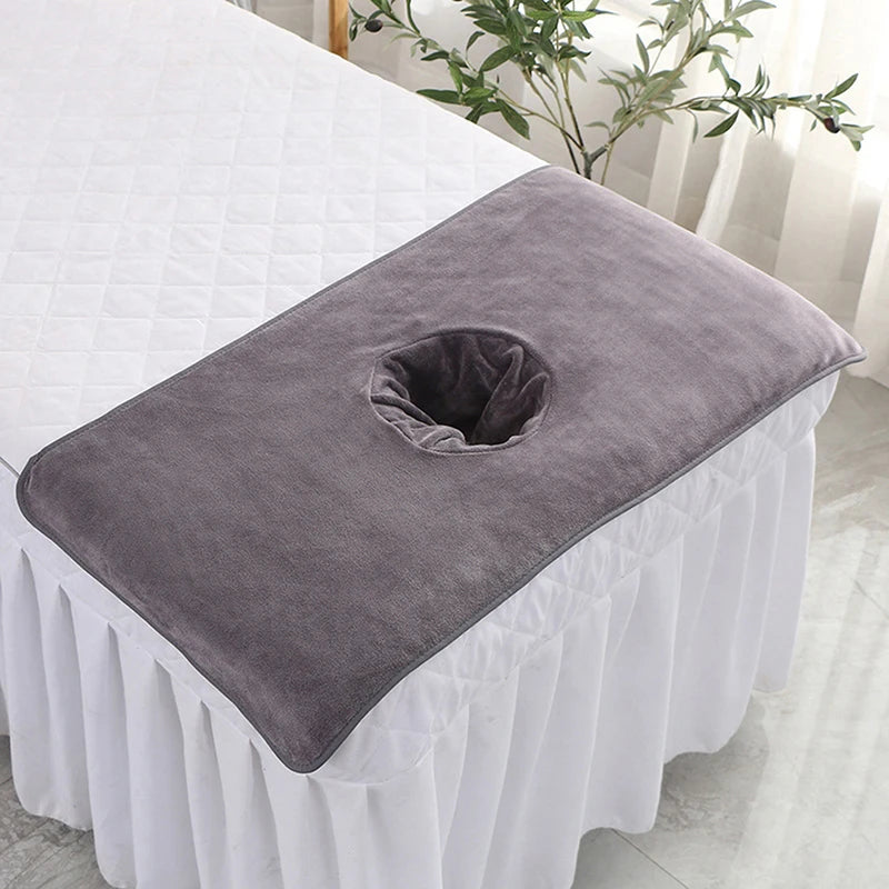 40*80cm Thickened Beauty SPA Massage Table Planking Face Towel With Hole Bed Bandana Beauty World Shop