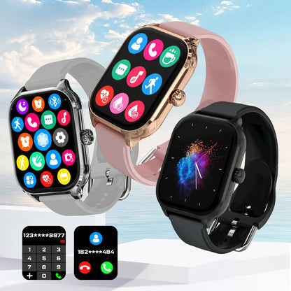 LAXASFIT H9 and H6 Smartwatch Dial to Answer Calls Calorie Tracking Heart Rate Blood Oxygen Monitoring Bluetooth Smart Watch Beauty World Shop