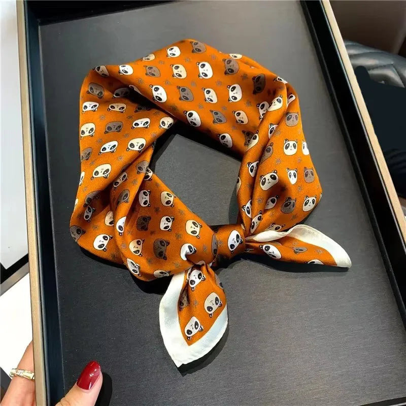 Scarf 100% Silk Bandana Women Square Scarves Wrap Kerchief Spring Fashion Luxury High Quality Headband Hijab Shawls 2026 Beauty World Shop