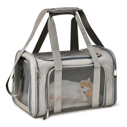 Dog Carrier Bag Soft Side Backpack Cat Pet Carriers Dog Travel Bags Airline Approved Transport For Small Dogs Cats Outgoing Beauty World Shop