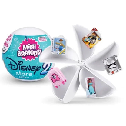 Disney 5 Surprise Capsule Toys Mini Brands Series 3 Mystery Blind Box Fashion Surprise Ball Cartoon Figures Collectible Toys Beauty World Shop