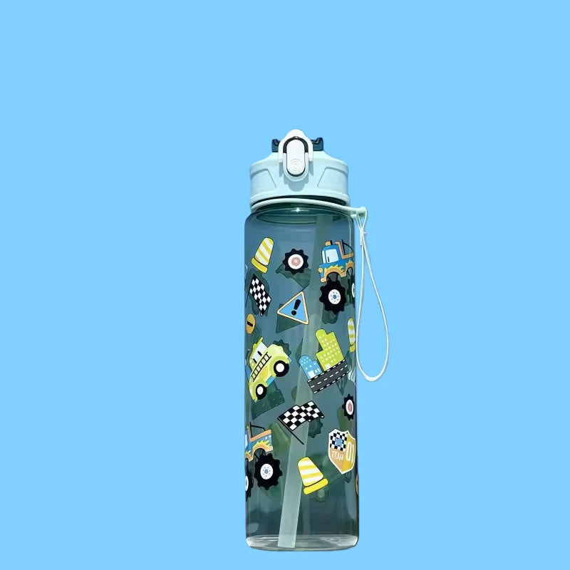 800ml/27oz Large Capacity Sports Water Bottle Leak Proof Plastic Drinking Cup With Time Scale Suitable For Travel Fitness Sports Beauty World Shop