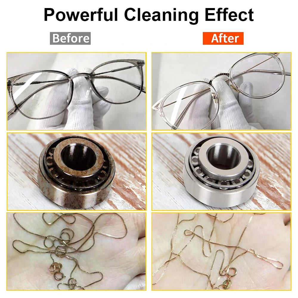 Ultrasonic Cleaner Ultrasound Glasses Cleaning Machine 40KHZ High Frequency Ultrasonic Bath for Glasses Jewelry Washing Machine Beauty World Shop