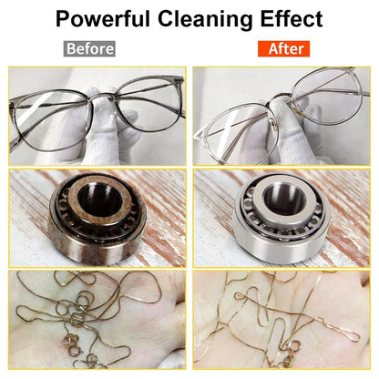 Ultrasonic Cleaner Ultrasound Glasses Cleaning Machine 40KHZ High Frequency Ultrasonic Bath for Glasses Jewelry Washing Machine Beauty World Shop