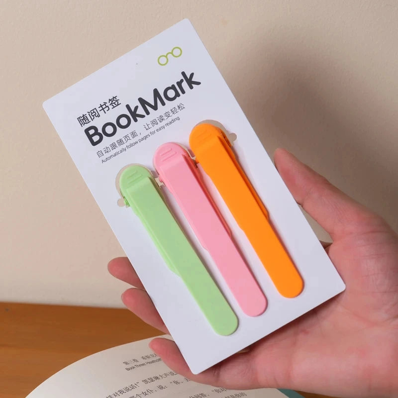 Automatic Bookmark, Silicone Reading Bookmark, Colorful Bookmark, Ideal Gift For Book Lovers, Essential Reading Accessory, For A Beauty World Shop