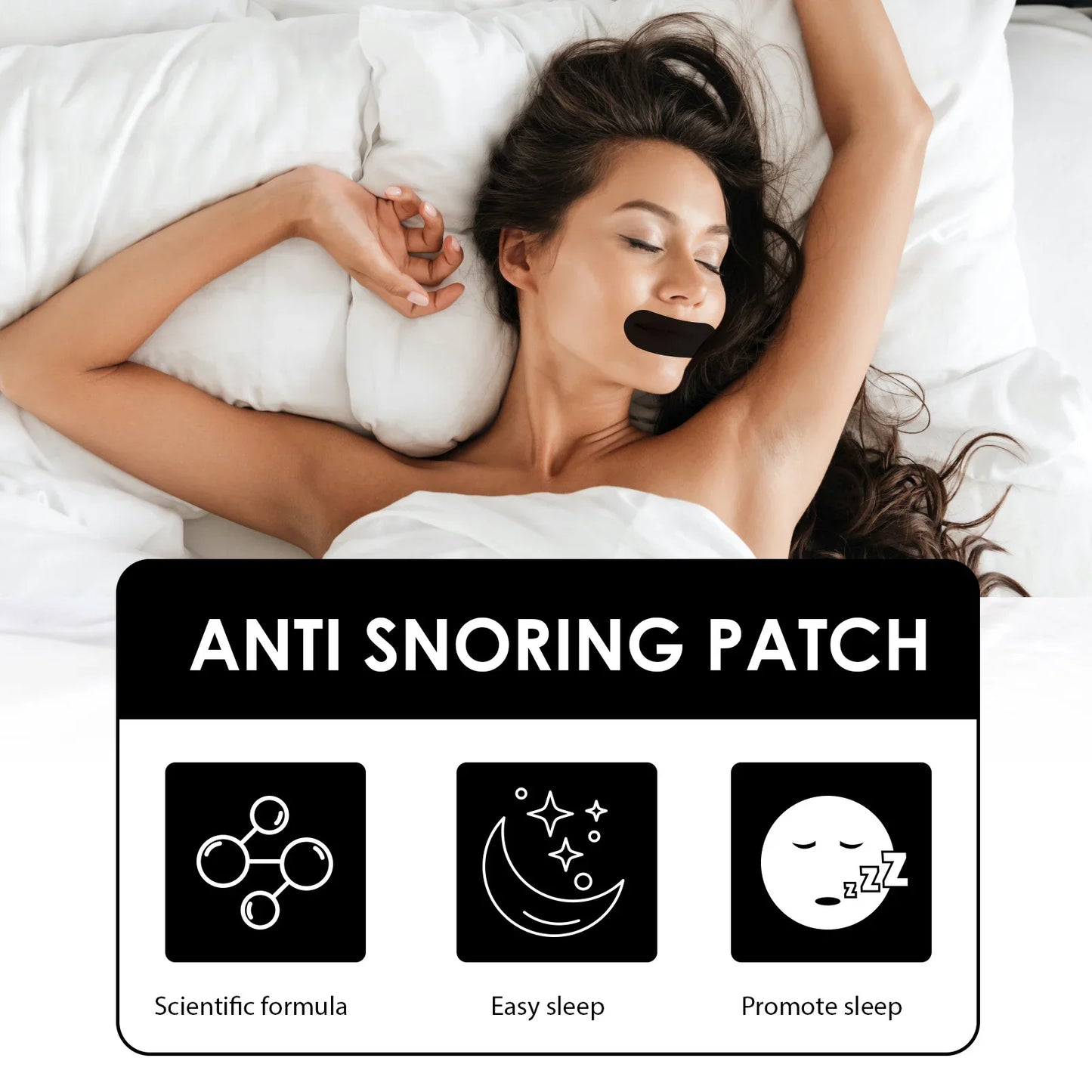 Stop Snoring Patch Nose Breathing Correction Improve Sleeping Promoting Better Breath Portable Night Sleep Mouth Orthosis Tape Beauty Trend Shop