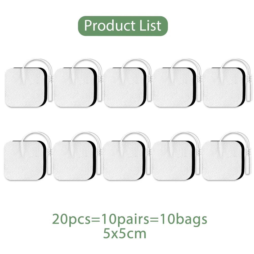 10/20/50Pcs Tens Electrode Pads Gel Self-adhesive Patches For Acupuncture Massager Slimming Pulse EMS Muscle Stimulator Sticker Beauty World Shop