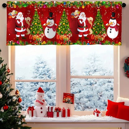 Christmas Short Curtains Valances Merry Christmas Decorations For Home 2025 Xmas Navidad Kitchen Bedroom Ornaments New Year 2026 Beauty World Shop