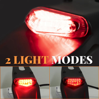 Motorcycle Tail Light For Enduro Off-Road Bike For Kawasaki Honda brake Lamp Motorcycles Rear Fender License Plate Bracket Beauty World Shop