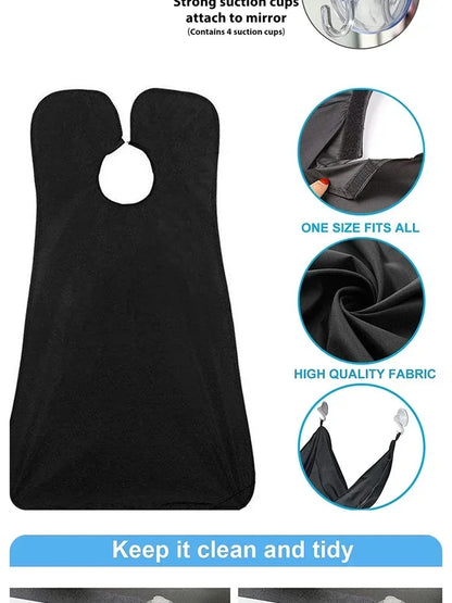 Male Shaving Apron Beard Catcher Cape Care Bib Face Shaved Hair Adult Bibs Shaver Cleaning Hairdresser for Man Clean Apron Gift Beauty Fashion