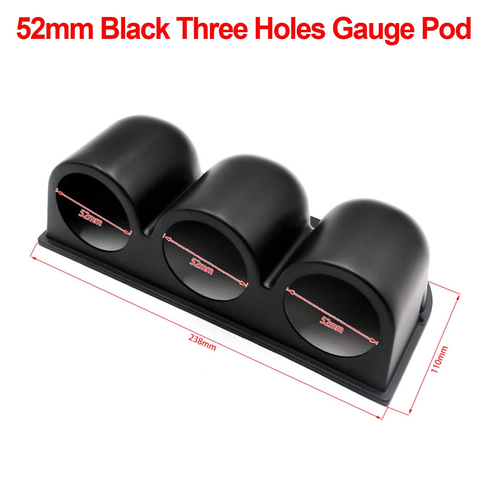 Universal 2INCH Car auto Gauge Holder 52mm manometer support Car Gauge Pod for Left Right Drive Car for 2 Inch 52mm Gauges Beauty World Shop