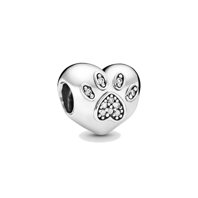 2025 New S925 Silver Spring Ball Bear Cross Pendant Suitable for Original Bracelets DIY Accessories Women's Charm Jewelry Gifts Beauty World Shop