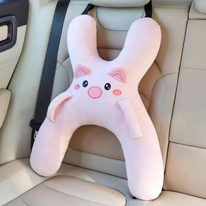 1Set Car Cute Cartoon Pillow Car Mounted Child Sleeping Pillow Car Removable Comfortable Breathable Headrest Lumbar Support Beauty Trend Shop