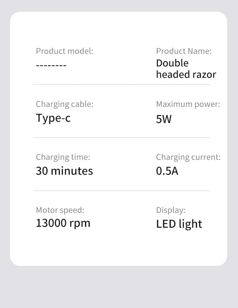 Mini electric shaver, compact and fast charging for home use, men's car shaver, portable for home use, gift for father and boyfr Beauty World Shop