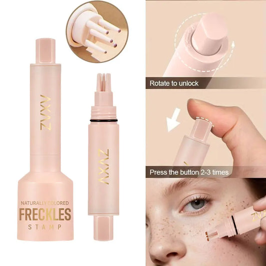 Natural Freckle Stamp Pen - Fast-Dry Waterproof Light Coverage Temporary Fake Freckles Makeup Makeup Brushes for Face Beauty Trend Shop