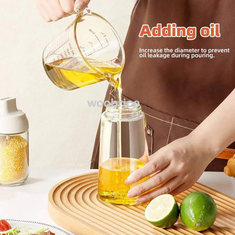 2in1 Kitchen Spray Oil Dispenser Oil Sprayer Polisher Or Only Brush Spray for Air Fryer Salad Grilling Roasting Cooking Kitchen Beauty World Shop