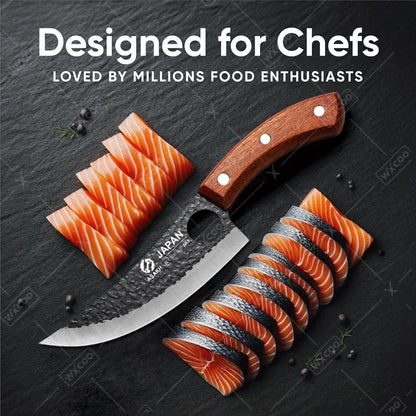WXCOO Professional Kitchen Boning Knife Butcher Meat Cleaver Hand-Forged Household Fruit Slicing Vegetable Cutting Kitchen Knife Beauty World Shop