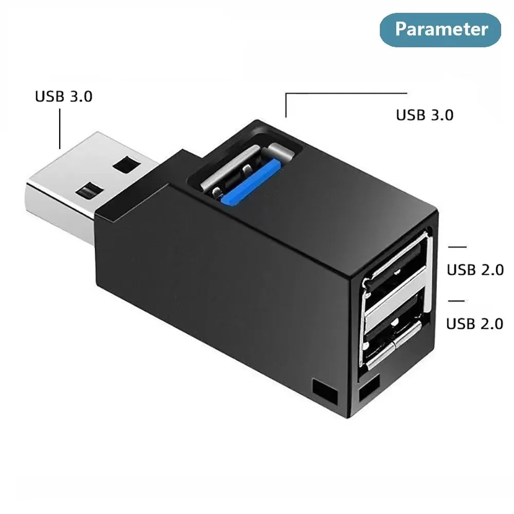 Usb 3.0 Extender Car Splitter Multi Port Usb 2.0 Laptop Office Multi Function Reading Usb Disk Charging Adapter One To Three Beauty World Shop