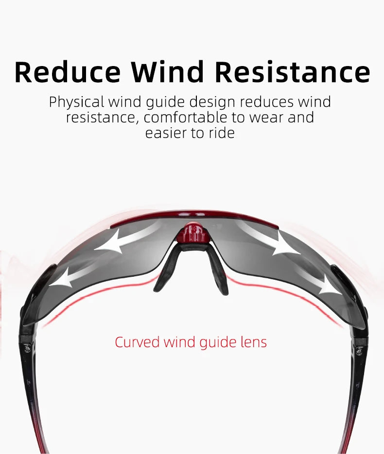 ROCKBROS Cycling Polarized glasses Bike Outdoor Sports Sunglasses MTB Road PC Goggles Eyewear Glasses 5/3 Lens Bicycle Accessory Beauty World Shop