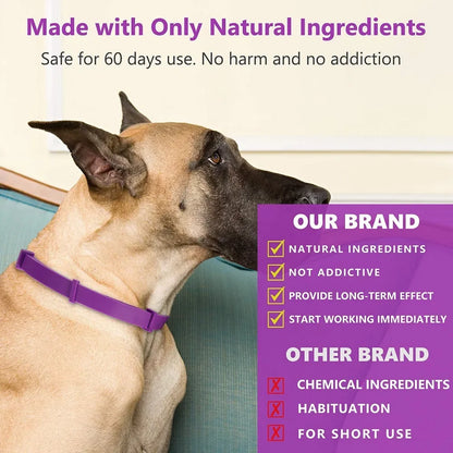 Pet Calming Collar For Cats Dogs Adjustable Anxiety Pheromone Reducing Pet Collar Lasting Natural Calm Relax Soothing Collars Beauty World Shop