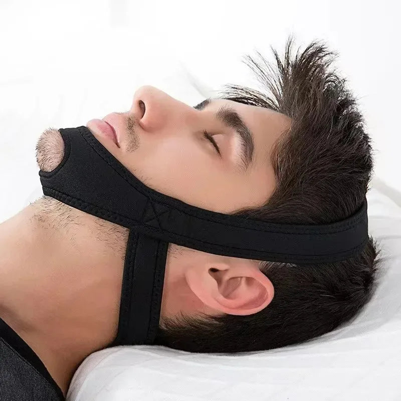 New Neoprene Anti Snore Stop Snoring Chin Strap Belt Anti Apnea Jaw Solution Sleep Support Apnea Belt Adjustable Sleep Care Tool Beauty World Shop