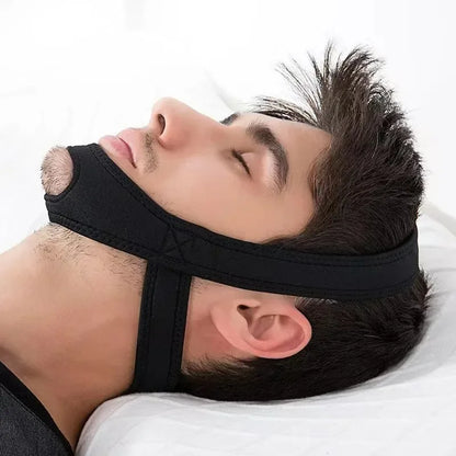 New Neoprene Anti Snore Stop Snoring Chin Strap Belt Anti Apnea Jaw Solution Sleep Support Apnea Belt Adjustable Sleep Care Tool Beauty World Shop