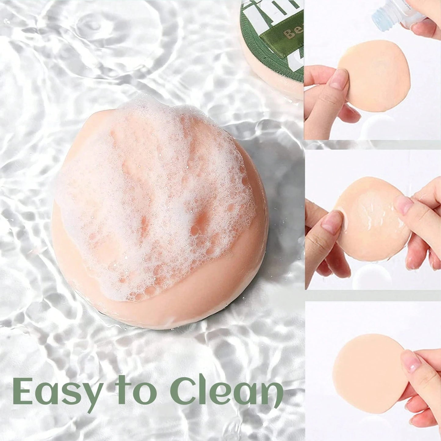 10/20Pcs Large Makeup Sponge, Super Soft Drop Shape Makeup Powder Puffs, Wet Dry Makeup Sponge -Quickly Apply Makeup Beauty World Shop