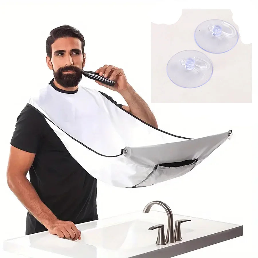 Men's Home Shaving Scarf, Shaving Cloth, Hair Cutting Hat, Hair Cutting Apron, Dirt Proof, Keep Clean Beauty Fashion