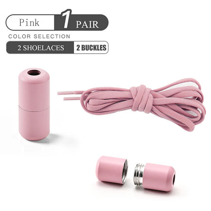 Elastic No Tie Shoelaces Semicircle Shoe Laces For Kids and Adult Sneakers Shoelace Quick Lazy Metal Lock Laces Shoe Strings Beauty World Shop