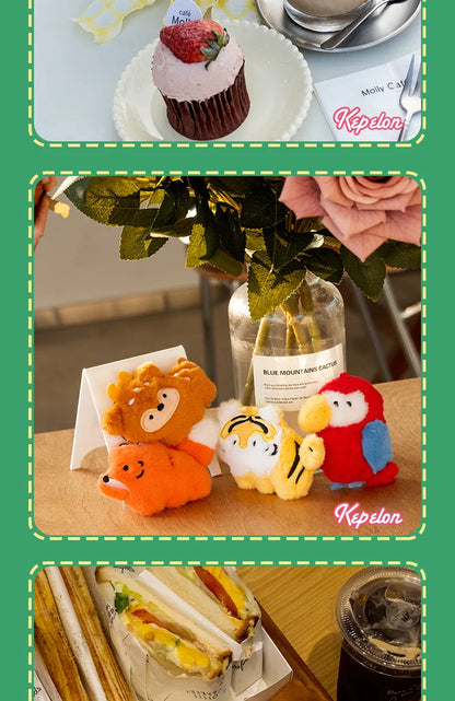30pcs/box Original Small Aquarium Marine Animal Plush Refrigerator Sticker Blind Box Cute Magnetic Sticker Kawaii Plushies Toy Beauty World Shop