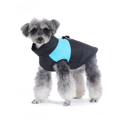 Waterproof Pet Dog Coat Vest For Small Large Dogs Winter Warm Puppy Clothes with D-ring Kitten Costume Golden Retriever Jacket