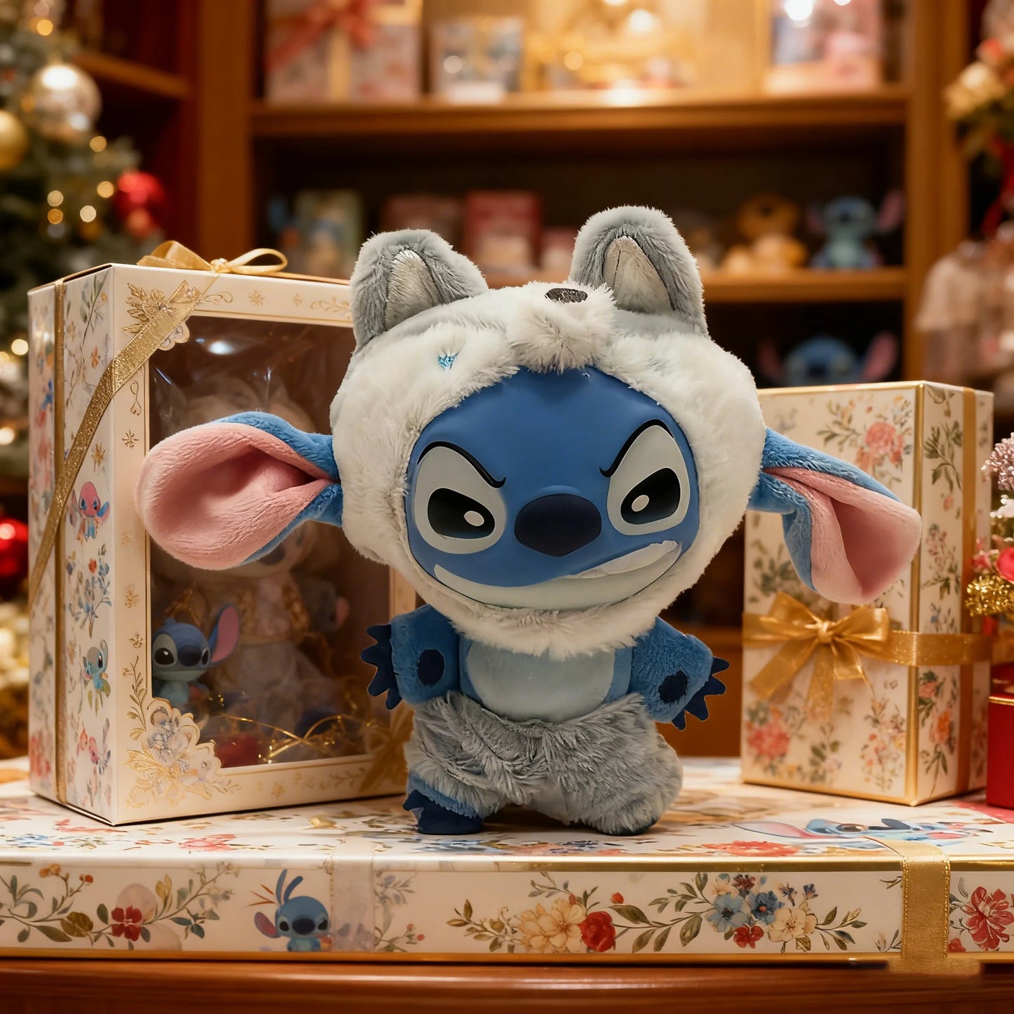 Disney Stitch Wild Animal Series Blind Box Plush Vinyl Toy Cute Doll Replica Mystery Box Bag Pendant Decor New Year Festive Gift Beauty World Shop