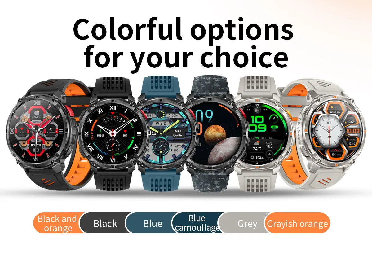 2026 New T-Rex3 Pro GPS Tracker 1100mAh Smartwatch Men 120-Day Standby Clock Rugged Outdoor Sport 10ATM Waterproof Call Watches Beauty World Shop