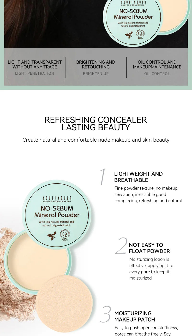 Setting Powder Miracle - Oil Control, Smooth Finish, Non-Cakey, Long-Lasting Wear with Waterproof and Sweat-Resistant Formula Beauty World Shop