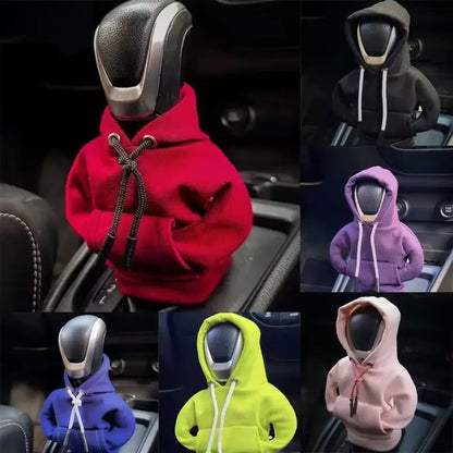 Gear Shift Mini Hoodie Cover Shift Cover Gear Handle Decoration Fits Manual Automatic Universal Car Shift Lever Interior Decor Beauty World Shop