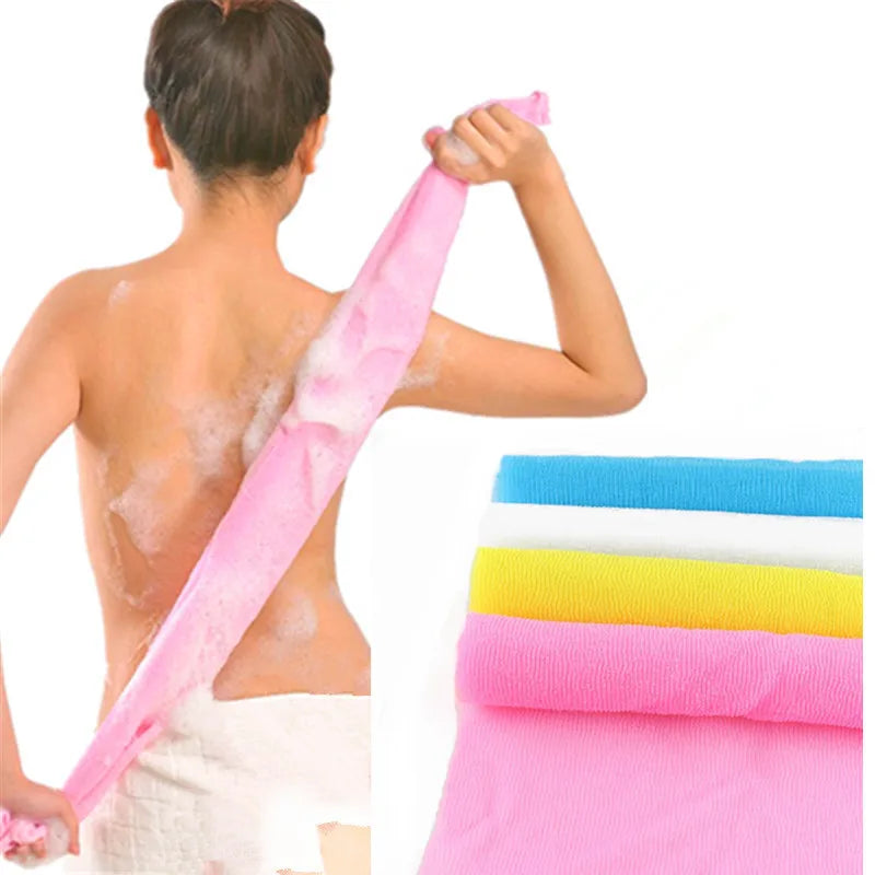 1Pcs Japanese Body Wash Towel Beauty Skin Exfoliating Cloth Washcloth Nylon Bath Towel Skin Polishing Towel Body Back Scrubber Beauty World Shop