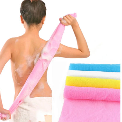 1Pcs Japanese Body Wash Towel Beauty Skin Exfoliating Cloth Washcloth Nylon Bath Towel Skin Polishing Towel Body Back Scrubber Beauty World Shop